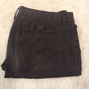 Banana Republic Gray Chinos 34x34